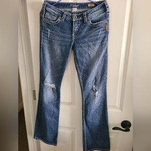 29x33 women Silver Alex mid rise Bootcut Jeans
